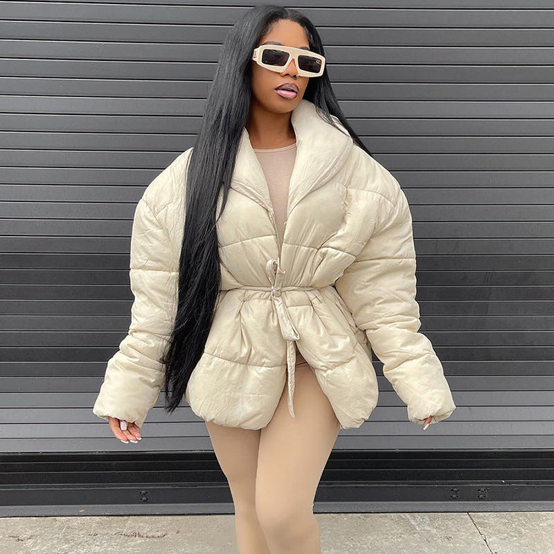 Effortless Style and Warmth in a Luxury Down Jacket