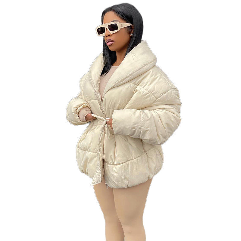 Effortless Style and Warmth in a Luxury Down Jacket