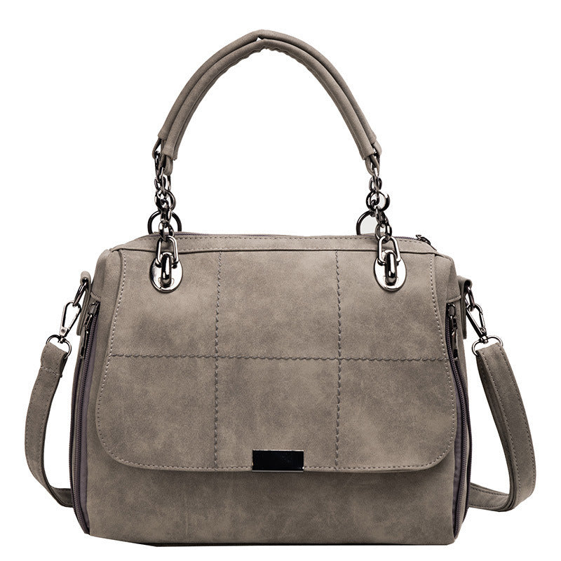 Matte Women Scrub Female Shoulder Bags Large Capacity