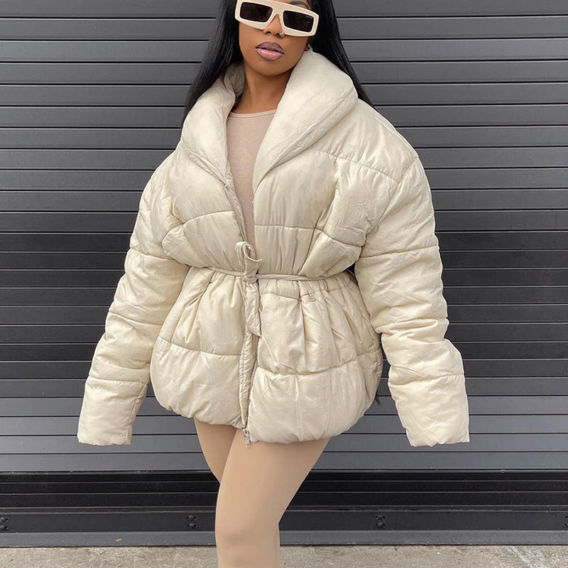 Effortless Style and Warmth in a Luxury Down Jacket