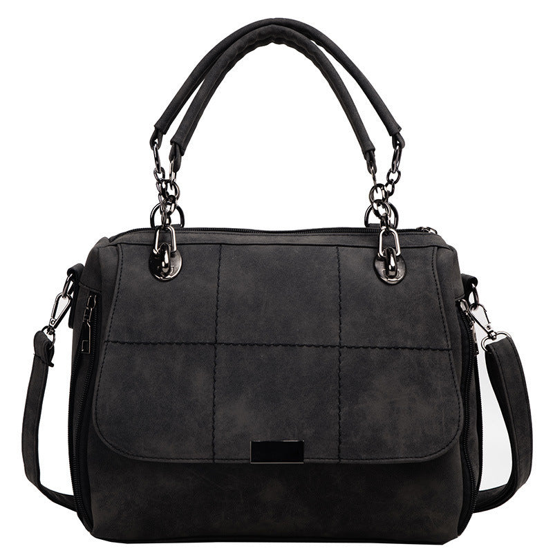 Matte Women  Scrub Female Shoulder Bags Large Capacity